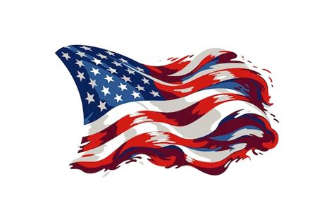 USA flag vector illustration American flag png on transparent background | Premium AI-generated ...