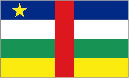 Central African Rep - Flag - J W Plant