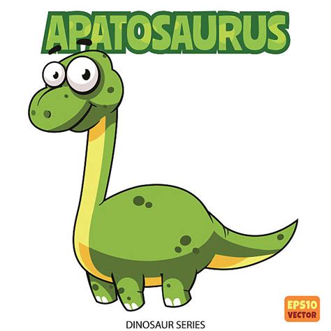 Best Long Neck Dinosaur Cartoon Illustrations, Royalty-Free Vector ...