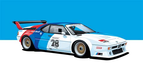 BMW M1 Procar Race Car Poster