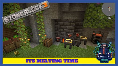 StoneBlock 3 Ep 3 Auto Hammers And Tinkers Smeltery YouTube