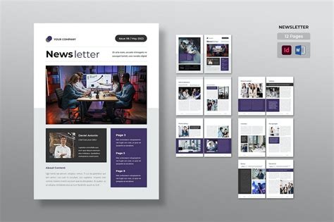 35 Best Indesign Newsletter Templates Free And Premium Shack Design