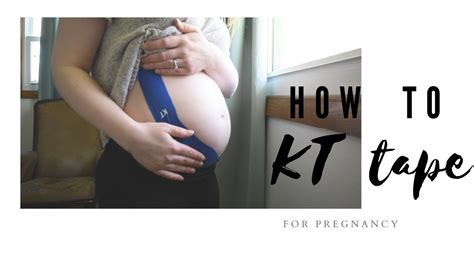 How To Apply Kt Tape For Pregnancy Youtube