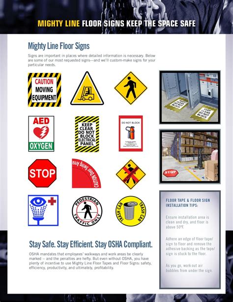 5s Floor Marking Guide for Lean Manufacturing a Mighty Line Floor Tap…