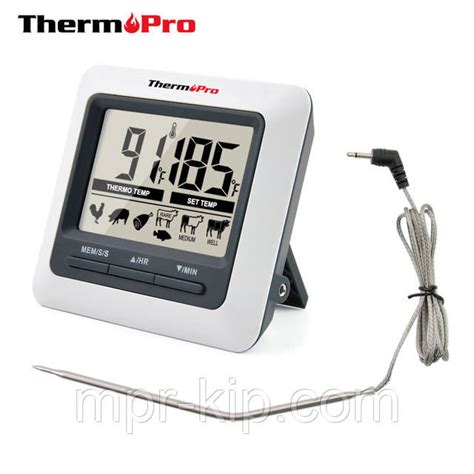 Термометр для мяса ThermoPro TP-04 с магнитом и таймером, диапазон от 0 ...
