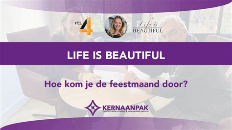 Roos Bij Life Is Beautiful Over Hoe Je De Feestmaanden Doorkomt Youtube