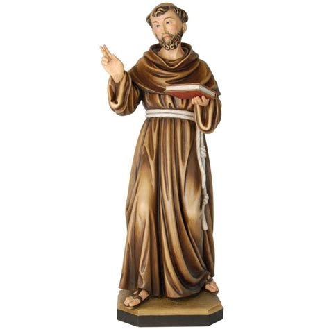 St Konrad Of Ascoli Piceno Male Saints Wood Carving 20 Cm Colored