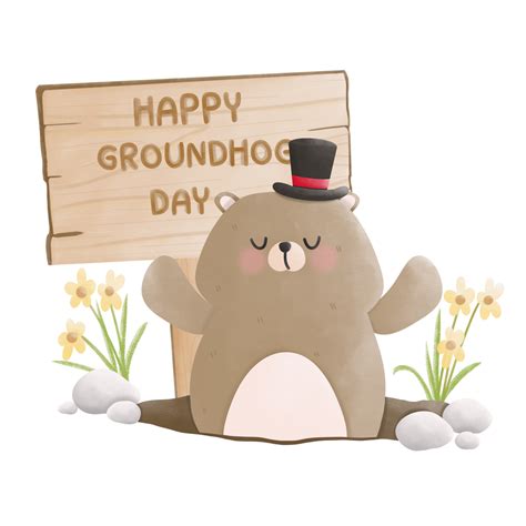 Happy Groundhog Day 35517674 Png