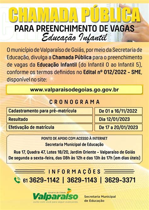 Secretaria De EducaÇÃo Anuncia PrÉ MatrÍcula Da EducaÇÃo Infantil Para