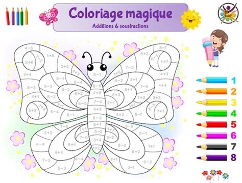 Coloriage Magique A Imprimer Maternelle Coloriage Magique Un Papillon