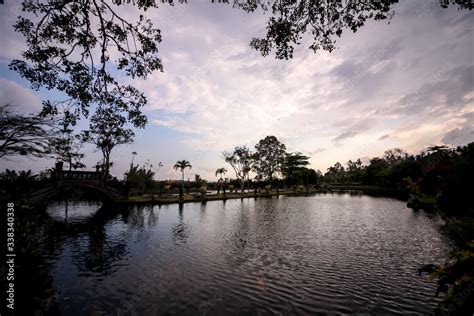 water temple of Tirta Ganga on the island of Bali, Indonesia. Temple ...