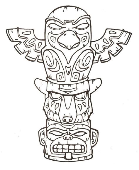 Totem Pole Designs Totem Pole 2 By Flashfek4 Cougars Pinterest