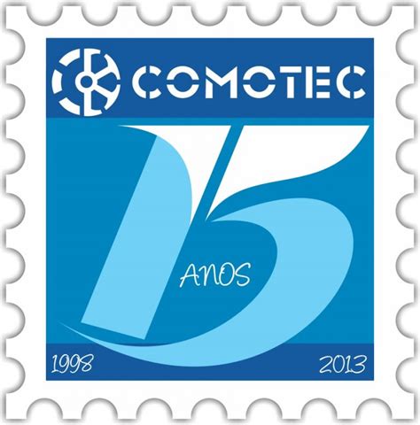 Identidade Selo 15 Anos Comotec FZ Design