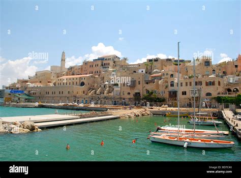 Israel Jaffa Historical Port Stock Photo Alamy