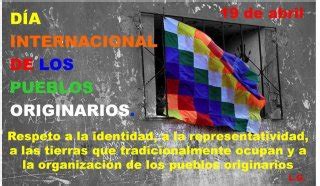 ESCUELA DOMICILIARIA Nº 2: 19 DE ABRIL DÍA DE LOS PUEBLOS ORIGINARIOS