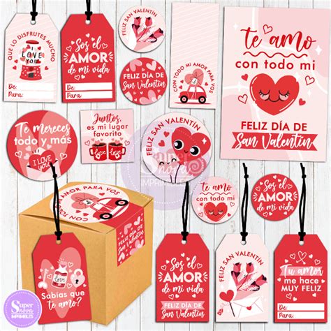 KIT IMPRIMIBLE SAN VALENTÍN AMOR DE MI VIDA Supernova Imprimibles