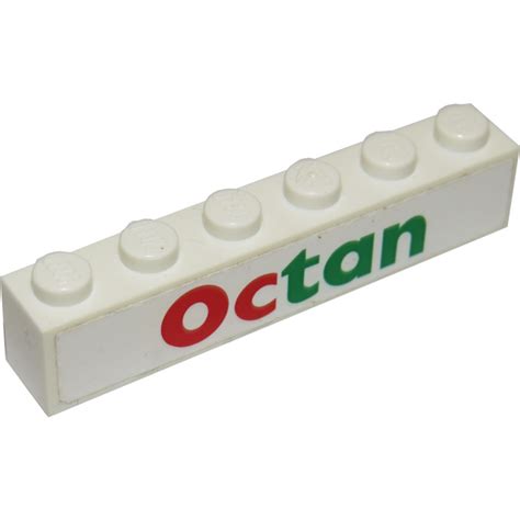 LEGO Brick 1 X 6 With Octan Sticker 3009 Brick Owl LEGO Marketplace