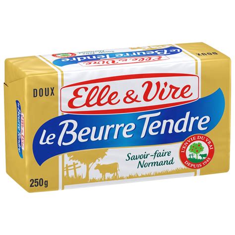 ELLE VIRE Le Beurre Tendre Doux 250g Pas Cher Auchan Fr