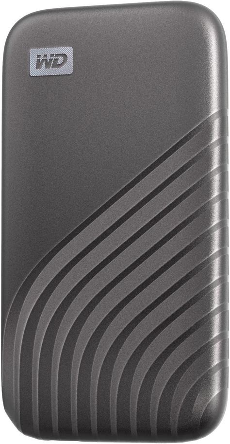 WD 4TB My Passport SSD External Portable Solid State Drive Grey Up T