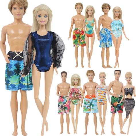Sets Couple Swuimsuits For Ken For Barbie Dolls Doll Accessories Bikini Shorts Cm Dolls
