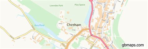 chesham  buckinghamshirecounty files vector map creation vector street map