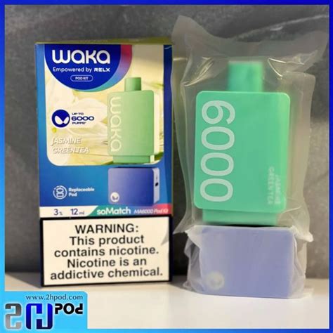 Pod WAKA soMatch MA6000 vị Trà Nhài Jasmine Green Tea 6000 hơi dùng