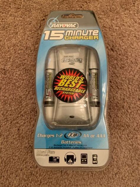 RAYOVAC IC3 15 Minute PS5 B Battery CHARGER With 2 AA Or AAA I C3 NiMH