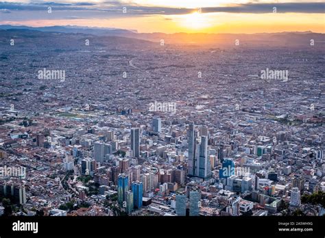 Skyline Downtown Bogota Colombia Stock Photo Alamy