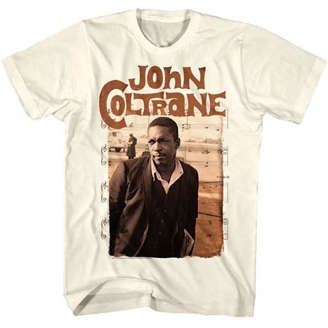 John Coltrane Sheet Music Men S T Shirt Walmart