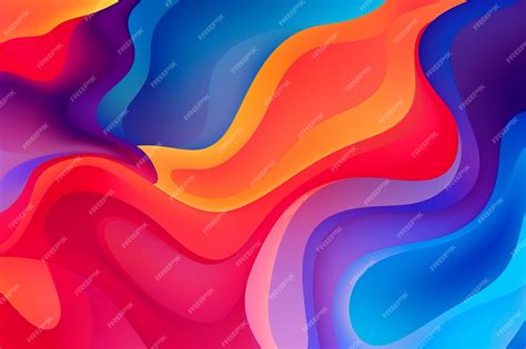 Premium Photo Colorful Gradient Liquid Shapes Background