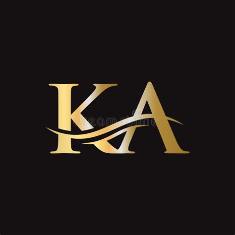 Initial Linked Letter KA Logo Design Modern Letter KA Logo Design