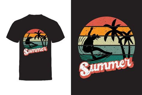 Vector T Shirt Design Summer Typography Vector T Shirt Design