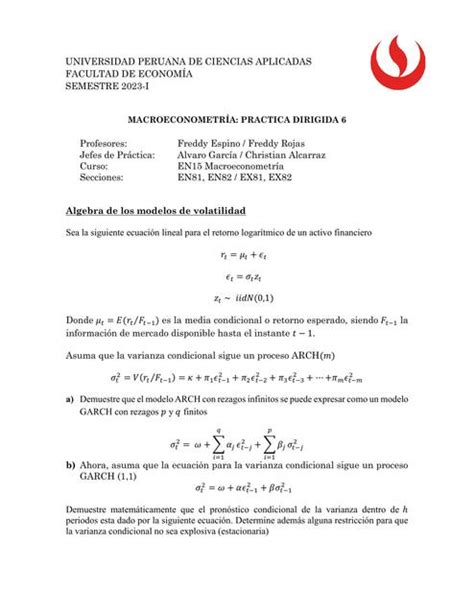 Macroeconometría Práctica Dirigida 6 HECMolina uDocz