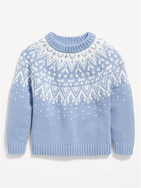 Chandail raglan à jacquard pour Toute petite fille Old Navy