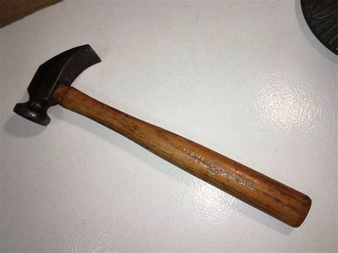 Vintage Large Cobbler S Cobbling Cobbler Hammer Tool With Hickory