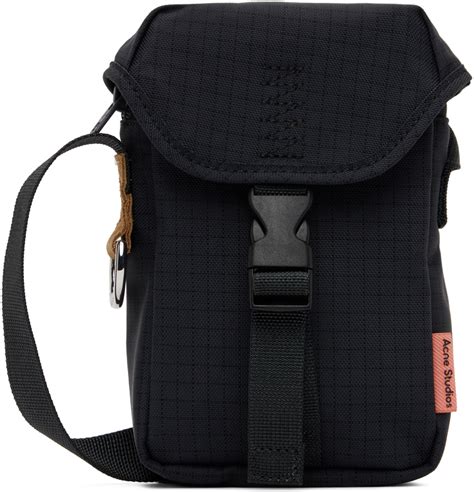 Acne Studios Black Mini Ripstop Bag Ssense