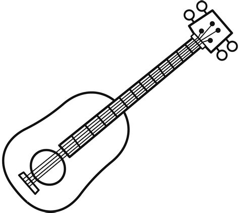 Ukulele coloring page - ColouringPages