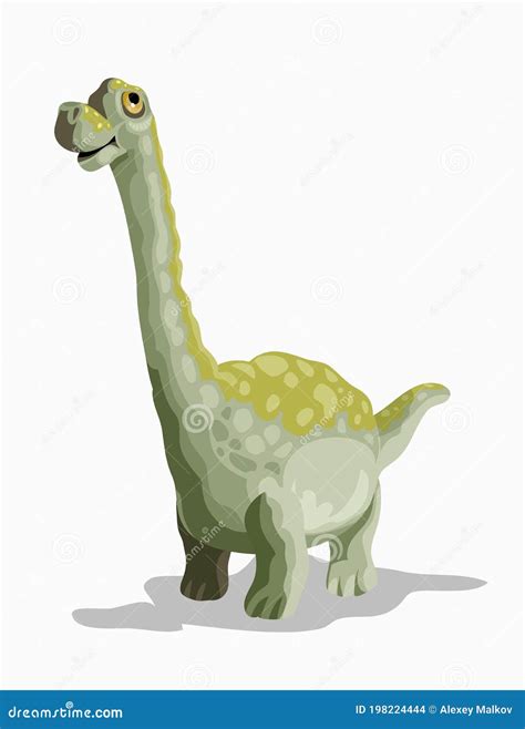 Peque O Brachiosaurio Imagen De Dinosaurio De Dibujos Animados