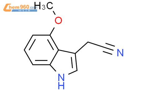 4837 74 5 4 甲氧基吲哚 3 乙腈化学式结构式分子式molsmiles 960化工网