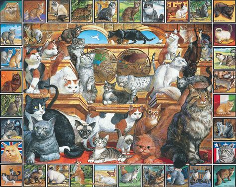 The World Of Cats Pieces White Mountain Serious Puzzles