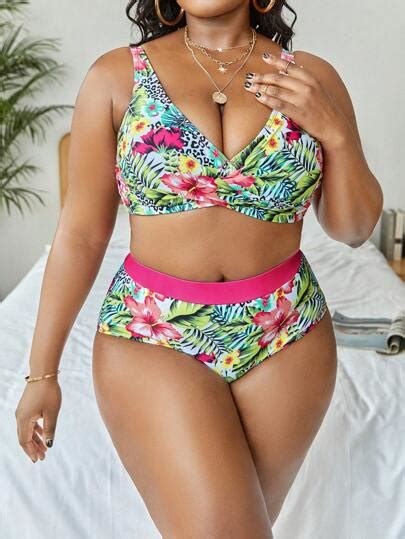 Women Plus Beachwear Shop Women Plus Beachwear Online Shein Uk