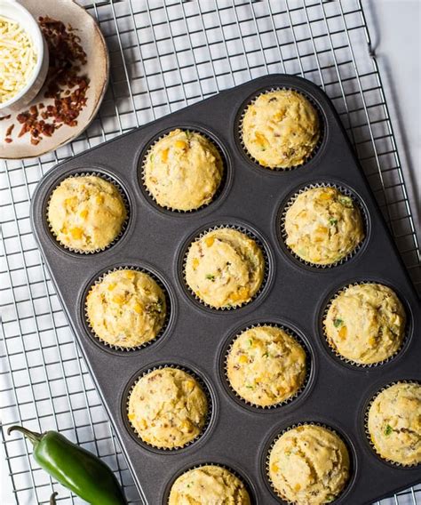 Cheddar Bacon Jalapeño Corn Muffins Punchfork