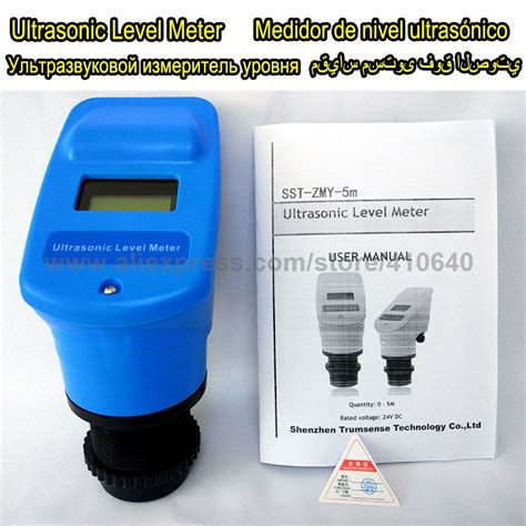 4 To 20mA Ultrasonic Level Meter Transducer Sensor Range 5m 24VDC Power