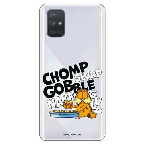 Funda Original Compatible Con Samsung Galaxy A71 Garfield Lasagna Con