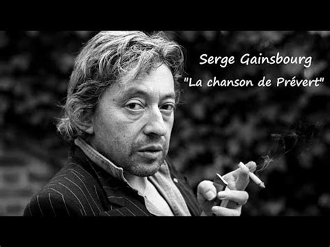 Serge Gainsbourg La Chanson De Pr Vert Youtube