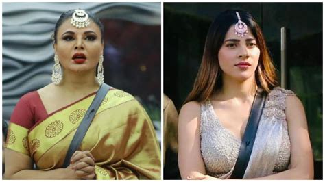 Rakhi Sawant And Nikki Tamboli Fight Over Eye Shadow Watch Bigg Boss