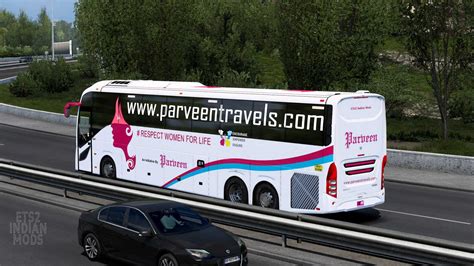 Indian Parveen Travels Skin Pack Do DBMX Volvo 9800 UK V1 0 ETS2 ETS2