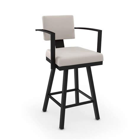 Amisco Akers Swivel Counter Stool With Arms 26 In Counter Stools