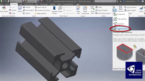 Custom Frame Member Library Autodesk Inventor YouTube