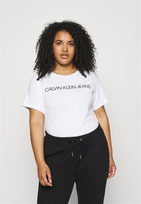 Calvin Klein Jeans Plus Core Institutional Tee T Shirt Con Stampa